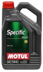 Мотоциклетно масло MOTUL SPECIFIC CNG/LPG 5W40 5L